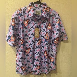 RSVLTS  Dare Mighty Things “Dream Girl” short sleeve Men’s shirt (light purple)